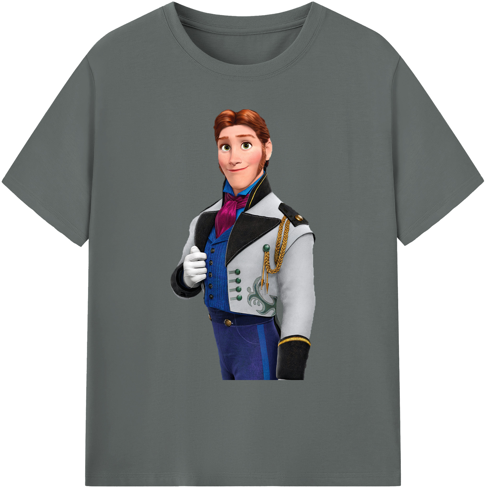 （画像用） アナと雪の女王 アンナ エルサ Frozen Anna Elsa 綿100％ メンズ半袖Tシャツ｜肌触りやわらか＆通気性